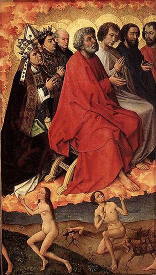 Rogier van der Weyden The Last Judgment Norge oil painting art